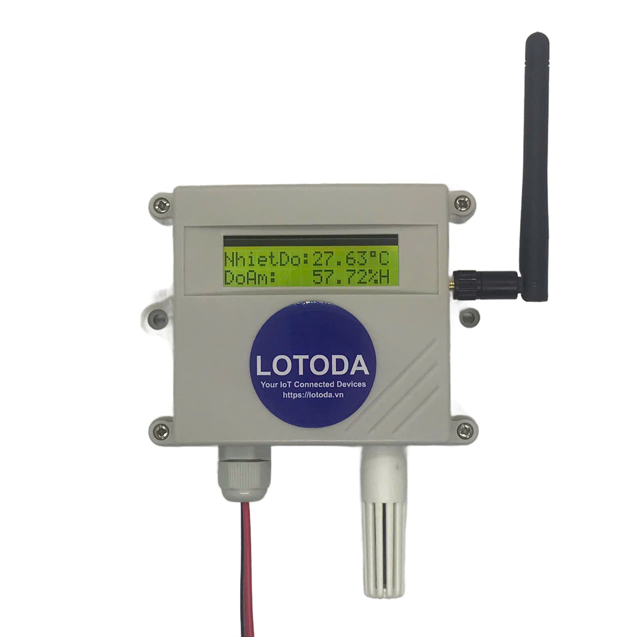 Thiết bị IoT LoRa Sensor Node - Nhiệt Độ & Độ Ẩm LCD - Type2