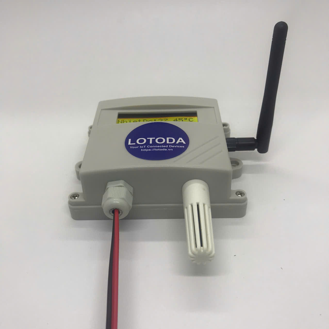 Thiết bị IoT LoRa Sensor Node - Nhiệt Độ & Độ Ẩm LCD - Type2