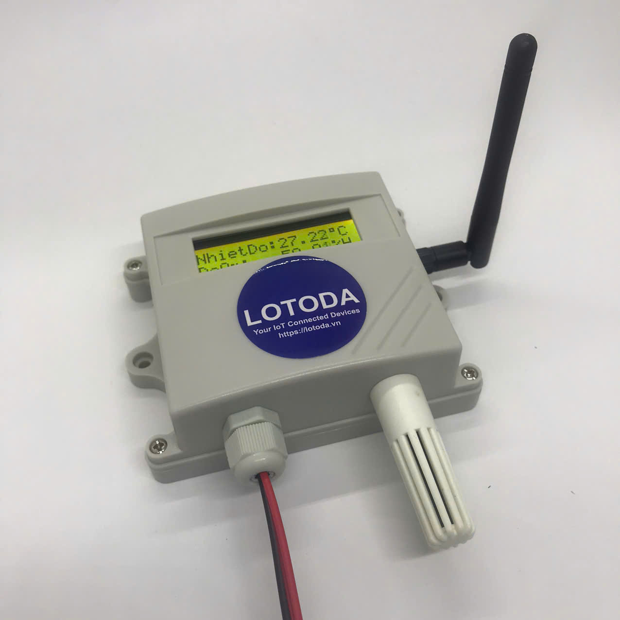 Thiết bị IoT LoRa Sensor Node - Nhiệt Độ & Độ Ẩm LCD - Type2
